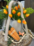16" Leather Fern Bush Green