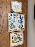 Enameled Wood Tray