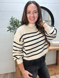 Mock Neck Ribbed Sweater