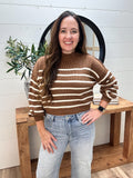 Mock Neck Ribbed Sweater