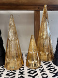 LED Gold Glass Tree