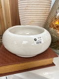 8.25 Raised White Ceramic Bowl
