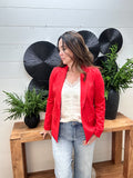 Sandra Blazer with Patterned Lining