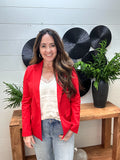 Sandra Blazer with Patterned Lining