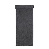 Charcoal 108"x14" Stonewashed Linen Table Runner