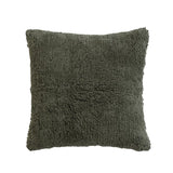 18" Green Cotton Pillow