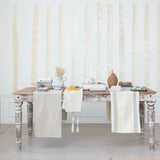 108"x14" Cotton Table Runner with Embroidery Detail
