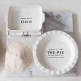 Beauty 11"x2" Round Stoneware Pie Dish