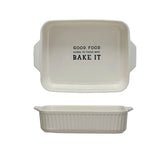 Good Food 10"x2" Stoneware Baking Dish
