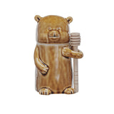 5" Stoneware Honey Jar with Honey Dipper