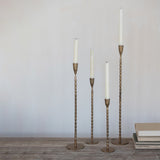 Cast Iron Brass Candle Holder