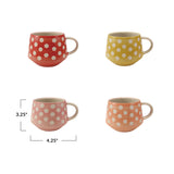 14 Oz Polka Dot Mug